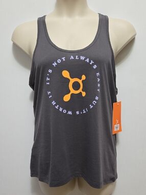 Orangetheory Base Racer Tank Top Suze Large Gray NWT Workout Gym